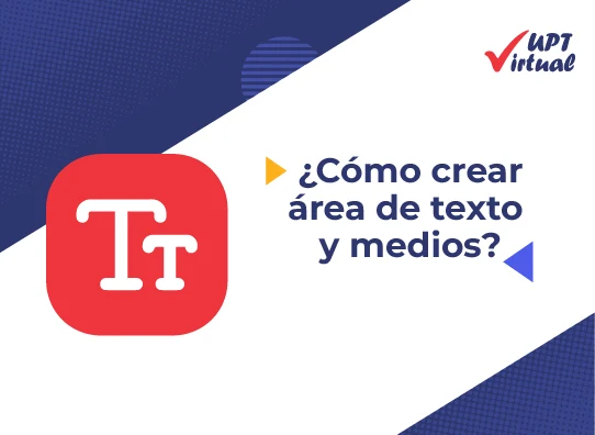 Portada agregar area de texto y medios